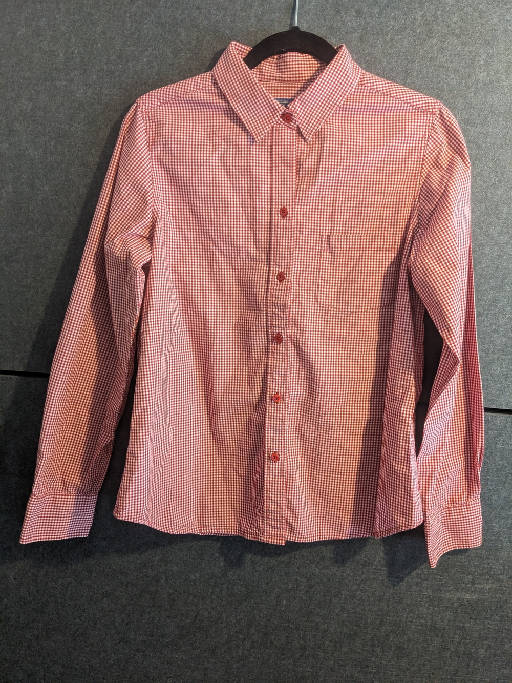 Pendleton Red Gingham Long-Sleeve Button-Down Shirt